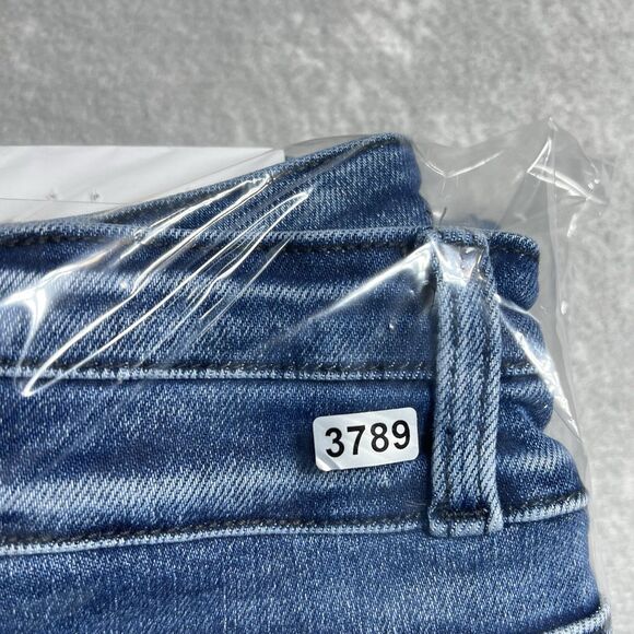 Kancan Jeans Womens Size 29 Blue High Rise Wide Leg Flare Jeans Pockets NWT - Picture 13 of 14